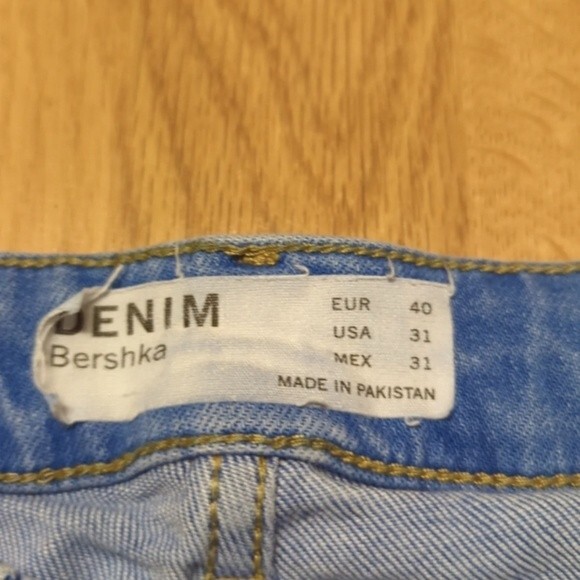 Bershka Jeans Womens 31 Super Skinny Denim Distressed Medium Blue - Picture 5 of 7